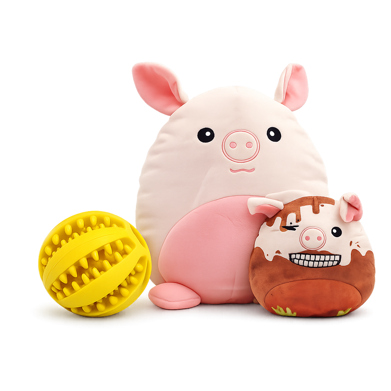 3in1 Kuscheltier Schwein