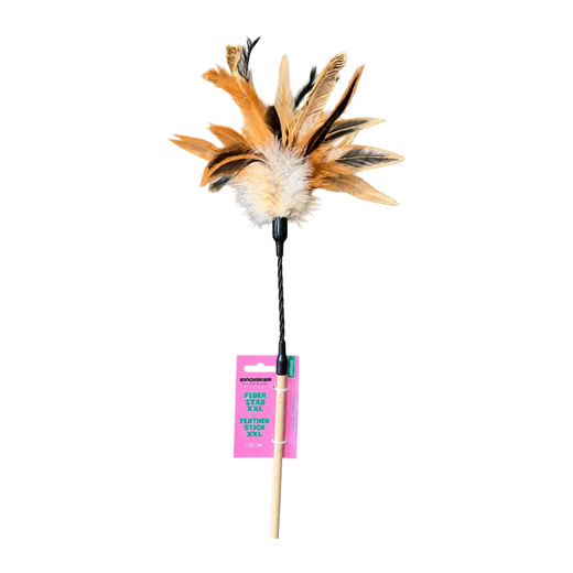 Echte Federn, Holzstab