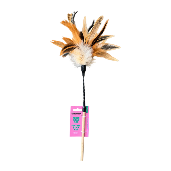 Echte Federn, Holzstab