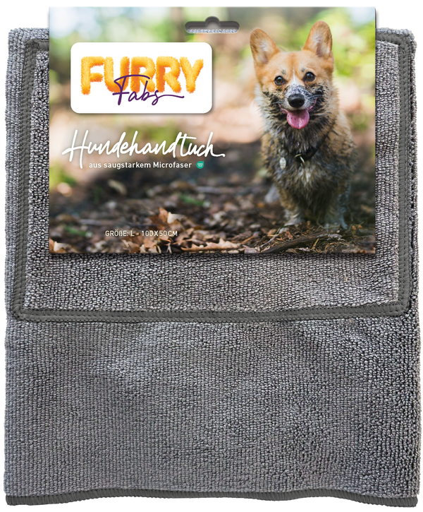 Innovatier Hundehandtuch hellgrau