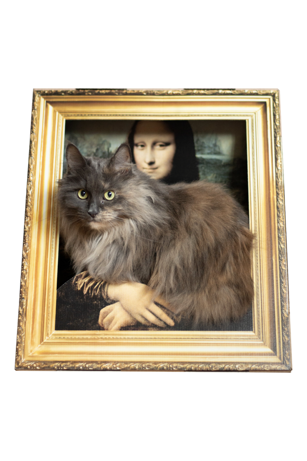 Katzen-Bilderrahmen Mona Lisa