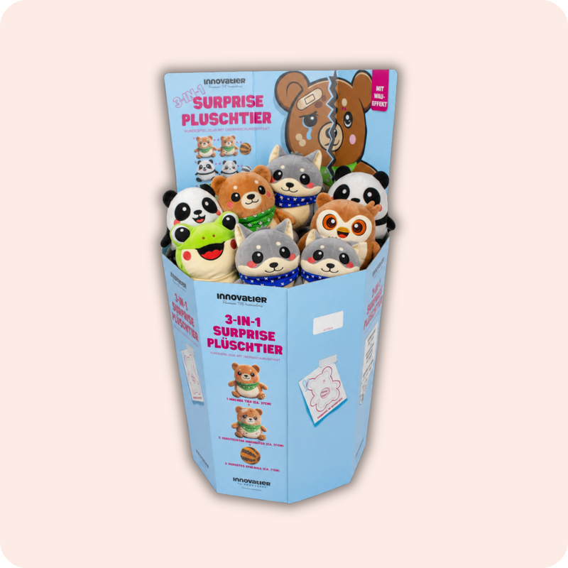 3-in-1 Kuscheltier-Display 2026