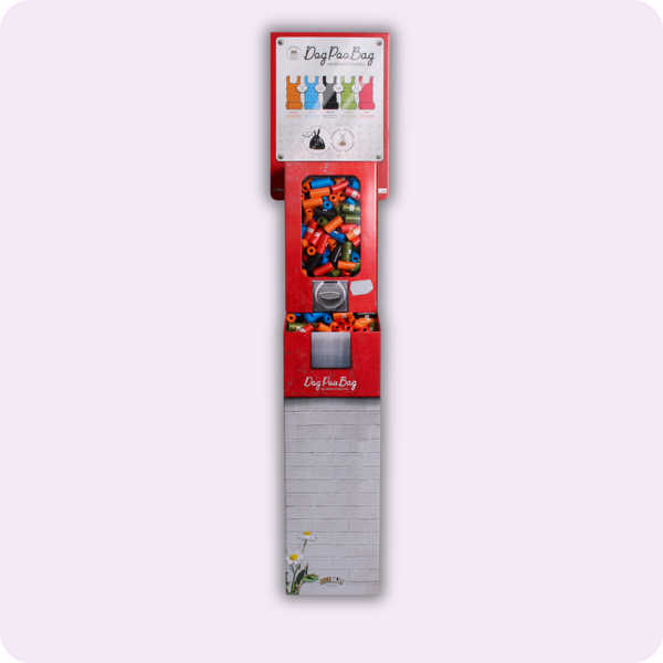 Kotbeutel mit Schlaufen Kaugummiautomat-Display